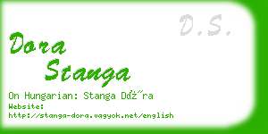 dora stanga business card